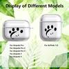 Cute Footprint Kitten Dog Clear Earphone Cases Cover Case For Airpods 1 Pro Pro2 2 4 Pro3 3