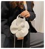 2025 Petal Bucket Bag: 3D Camellia Woven Handbag & Crossbody, Socialite Style