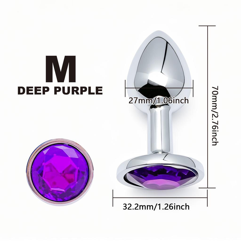 Metal Anal Plug for Women Men Couples Butt Plug Butt Toy Dildo Adult Game Masturbator Anal Diamond Sex Toy for Adult Products