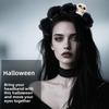 Halloween Decor Halloween Hair Hoop Exaggerated Gothic Flower Hairband Skull Head Headband  Party