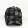 Vintage Plaid Adjustable Baseball Cap, Polyester Knit Fabric, Lightweight, Hand Washable, with Adjustable Closure for Women, Christmas Occasion Themed