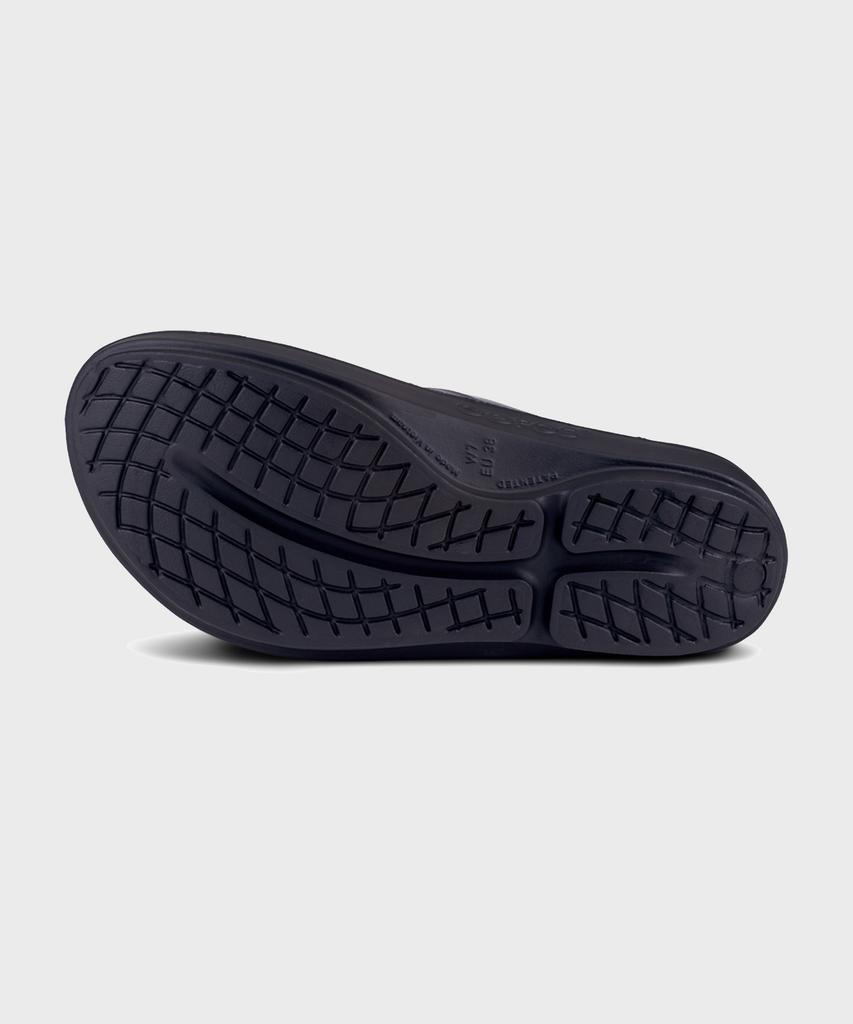 Oofos [Oolala] Black Unisex Flip-Flops