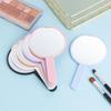 Round Handle Beauty Makeup Vanity Mirror - Portable Mini Handheld Mirror