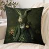 Soft Skin Friendly Easter Bunny Pillow Cover Double Sided Print Design For Bedroom Home Sofa Chair Decor Polyester Fabric
