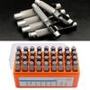 36 Piece Chrome Vanadium Steel Metal Stamping Kit for Personalizing Jewelry and Crafts with Letters and Numbers