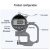 HEMUELE Digital Micrometer Caliper for Measuring Film, Paper, Leather, and Tubes
