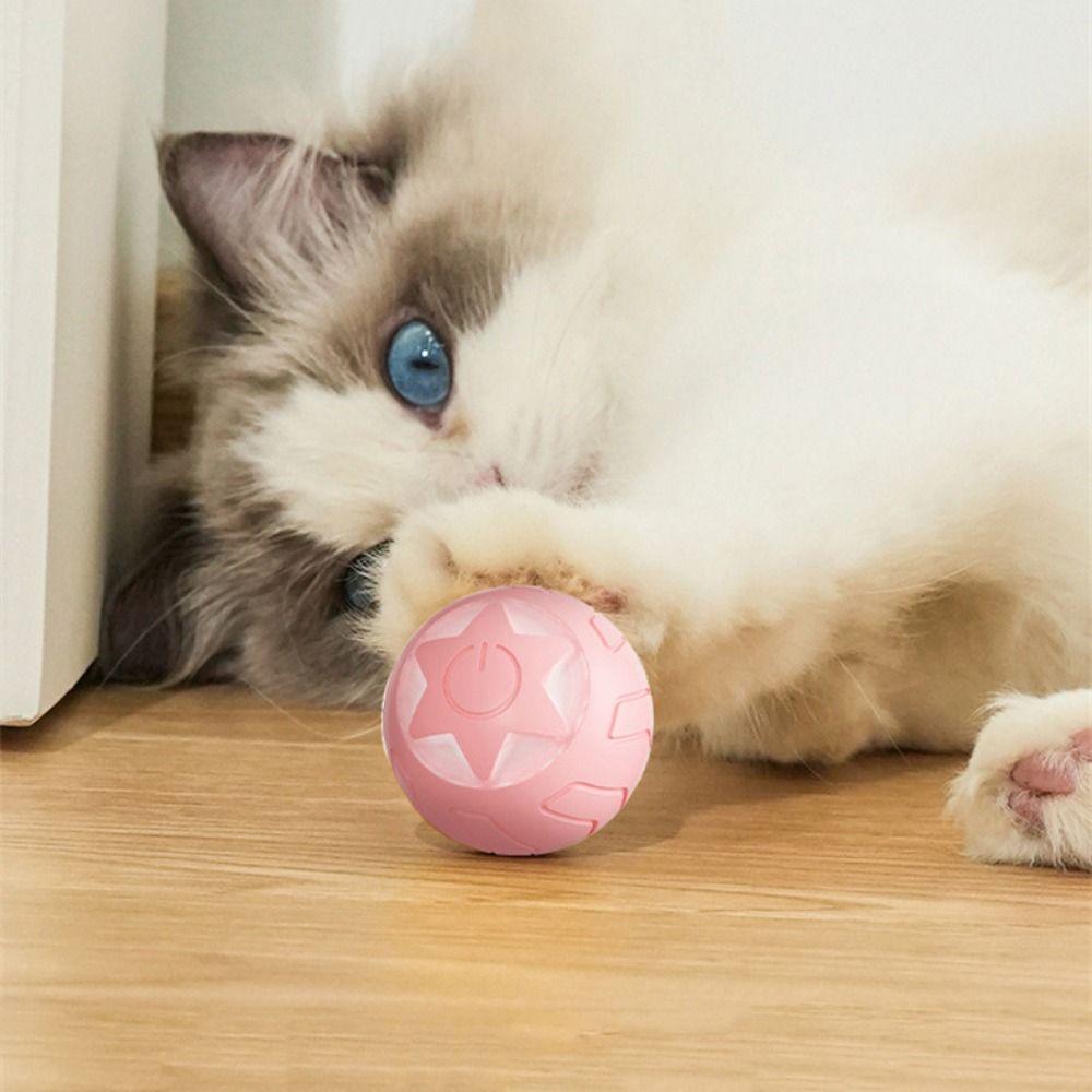 

Силиконовый электрический мяч для кошек, игрушки USB для зарядки, умные игрушки для кошек, мяч для избавления от скуки