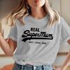 Neuestes Mode Kurzarm Rundhals Mama Y2k T-Shirt Echte Supermama Superheldin Muttertag Am Meisten Geliebte Mama T-Shirt Y2k Harajuku Oberteile