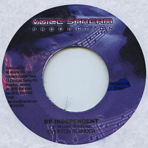 7inch Record EVERTON BLENDER / MIKEY GENERAL - Be Independent / It's Excited Voice Stream 2003 Jamaica Reggae, Ska & Dub