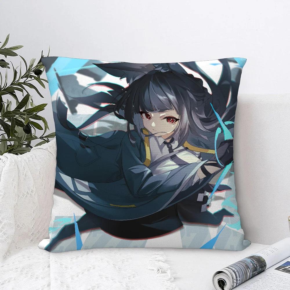 Hoshimi Miyabi Zenless Zone Zero Povlak na polštář Dekorativní polštář na pohovku Domácí oboustranný potisk Plyšový přehoz Potahy na polštáře Dekorace polštářů