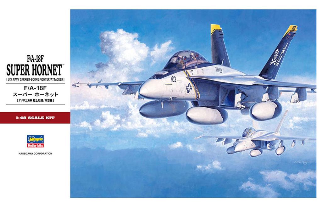 Hasegawa Scale US Navy Super Hornet Plastic Model Kit PT38 1/48 F/A-18F