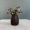 Wooden Flower Vase Plant Pot Retro Creative Rustic Flowerpot Ornament for Shelf Living Room