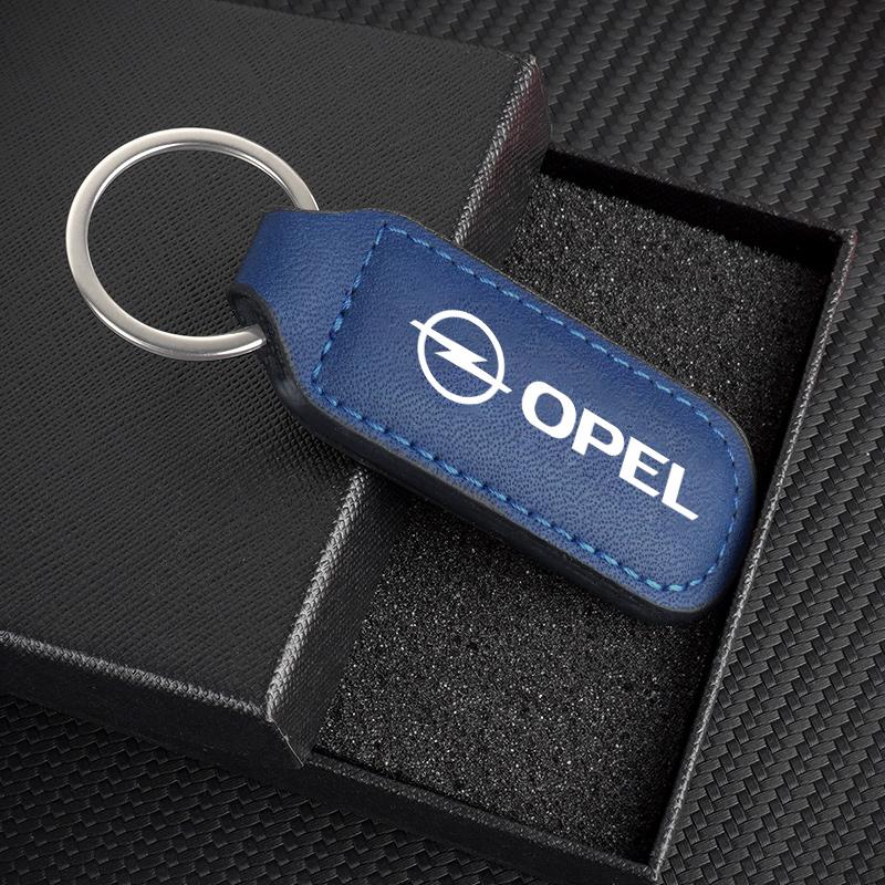 High-quality Car Keyring Leather Metal Keychain Pendant Gifts for Opel Astra H G J Zafira Corsa Mokka Insignia Vectra C D Antara
