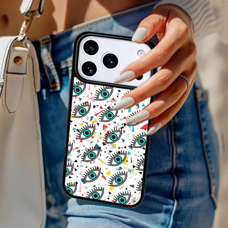 EVIL EYE Collage Phone Case For iPhone 17 Air 14 15 13 12 Max Cover For Apple 14 15 16 16e 11 Pro Max Plus
