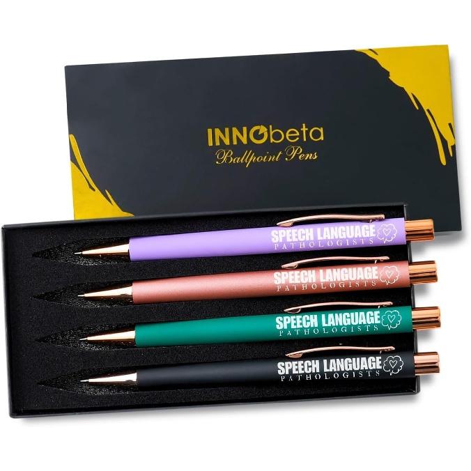 InnoBeta Speech Language Pathology Gifts for Women, Ballpoint Pen Set, Gifts for SLP on National Speech Pathologist Day, Birthday and Chirstmas