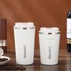 Stainless Steel Vacuum Insulated Travel Mug With Locking Lid 380ml 510ml Double Wall Office Car Home Use