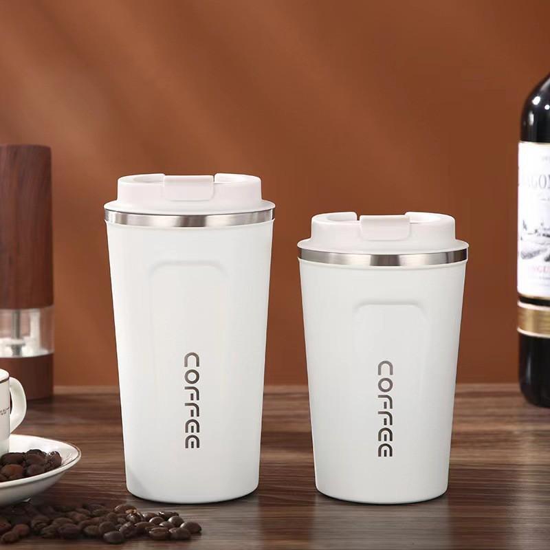 Stainless Steel Vacuum Insulated Travel Mug With Locking Lid 380ml 510ml Double Wall Office Car Home Use