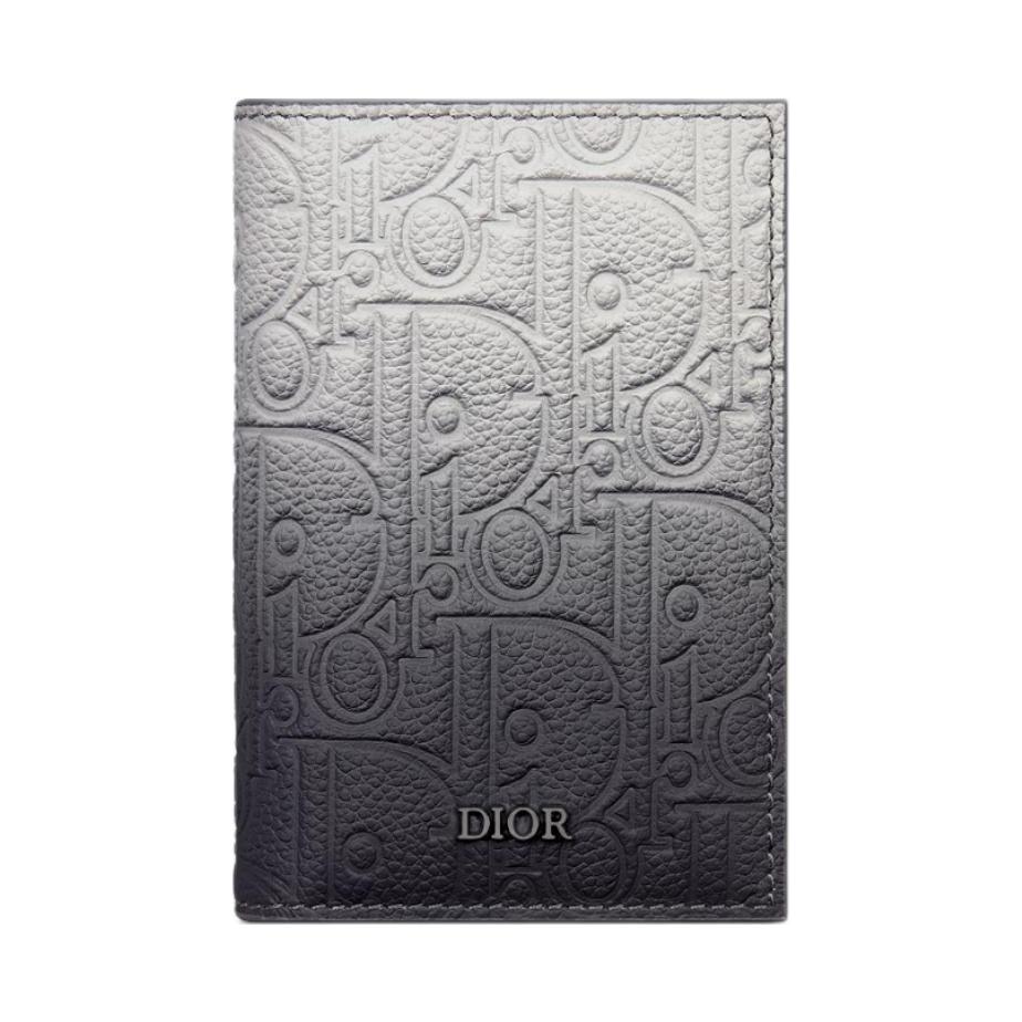 

Dior Gravity Print Vertical Double Fold Leather Card Holder Unisex Accessories Gray Black 2ESCH138DLF-H869 Box(Basic Set+Box)