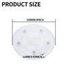 10 Pack Clear 4-Inch Acrylic Turntables for Spices Cakes Rotating Display Base Multi-purpose Rotating Tray for Bathrooms Kitchen