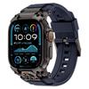Luxusní gumový řemínek pro Apple Watch Band Ultra 3 49mm Kovový konektor Náramek pro iWatch ULTRA 2 1 49MM Silikonový pánský řemínek