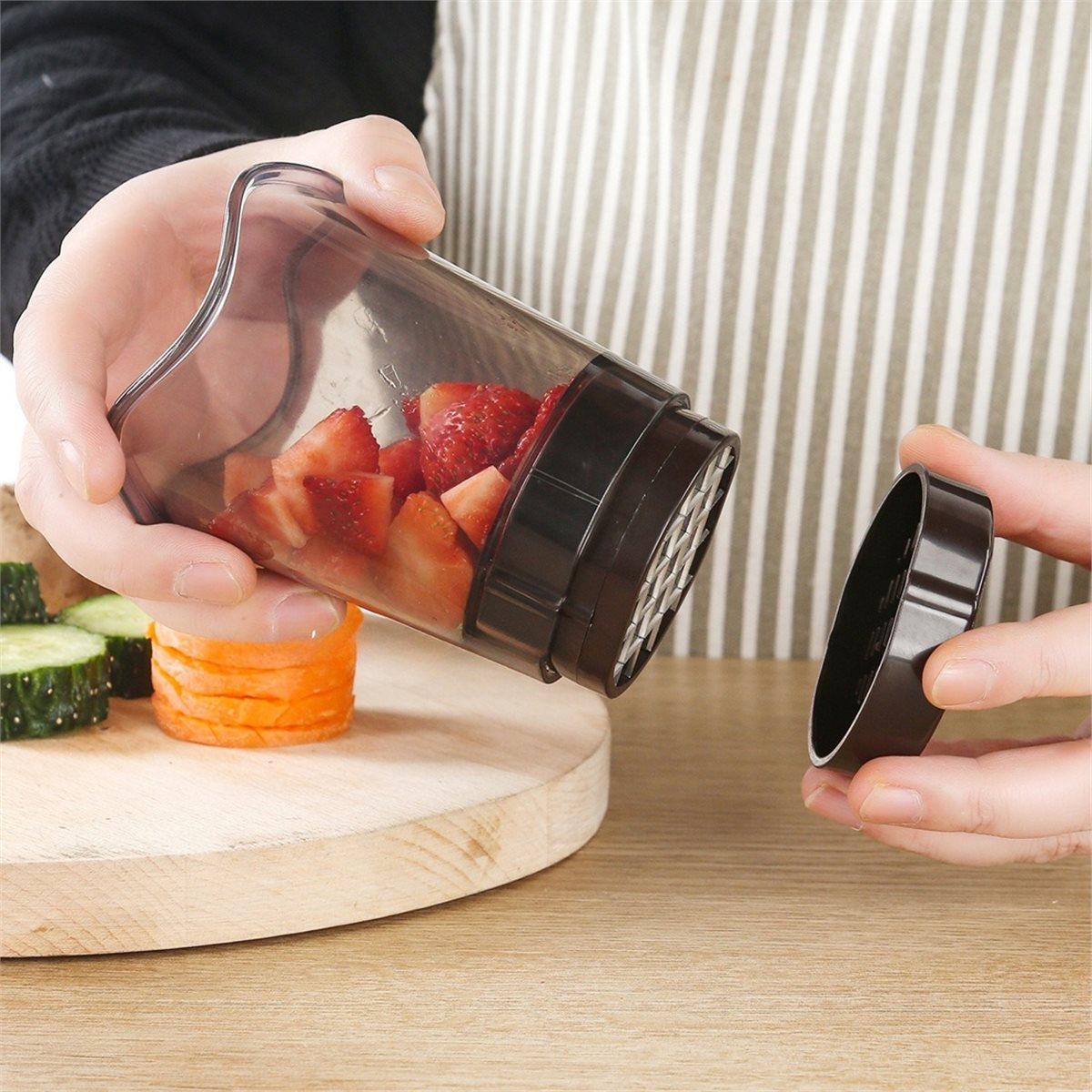 

Multifunctional Kitchen Slicing Device with Cup for Fruits Vegetables Strawberries and Bananas Cutting China Mainland