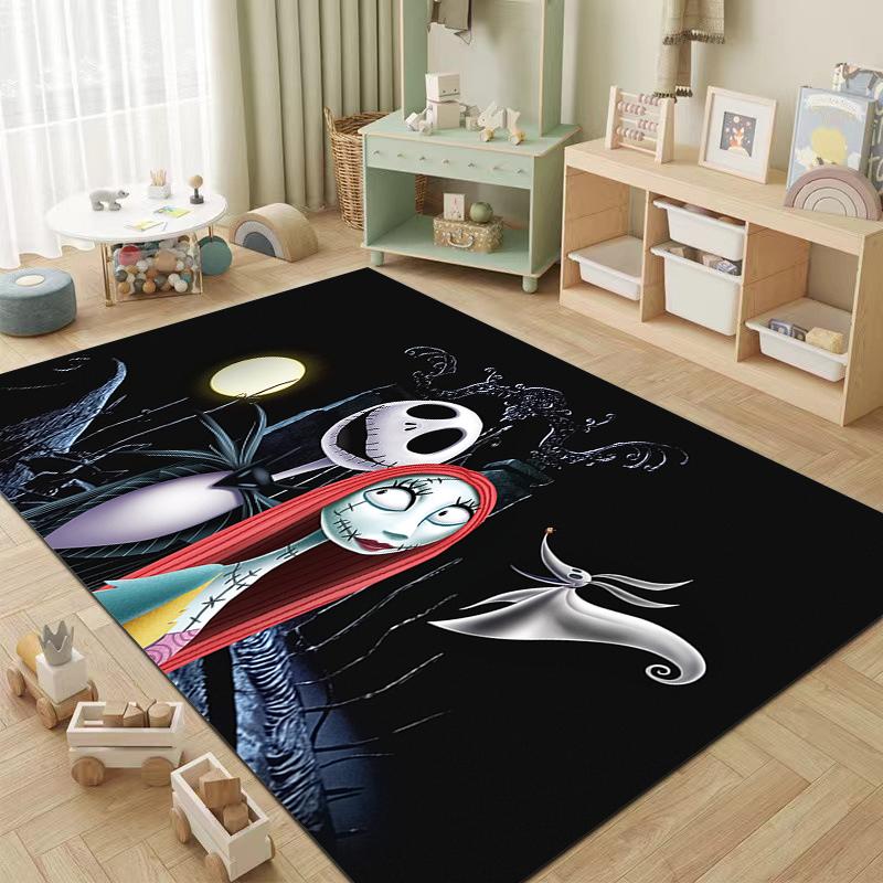 1PC The N-Nightmare Before Christmas Printing Carpet for Living Room Bedroom Kid's Room Home Decor Area Rug Non-slip Mat Gift