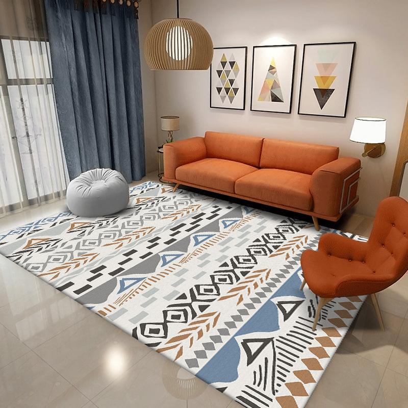 Bohemian Living Room Carpet Coffee Table Sofa Bedroom Room Bedside Carpet Home Large Area Floor Mat