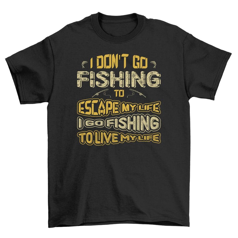 '8'' Fishing Escape Funny T-shirt - Reel In Laughs! Unisex Design, Perfect for Fi