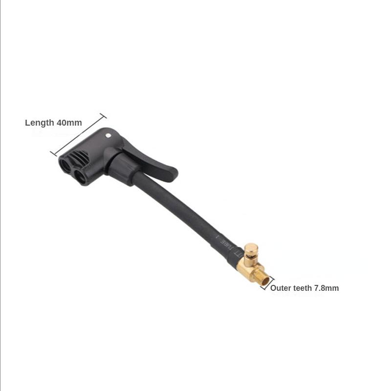 Car Mounted Inflation Pump Extension Pipe Nozzle Adapter with Air Release Hose for Quick Connection To Tire Nozzle