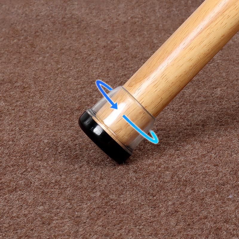8PCS Carpet Furniture Sliders Chair Leg Floor Protectors Rubber Round Square Furniture Chair Feet Glides Caps Prevent Scratches