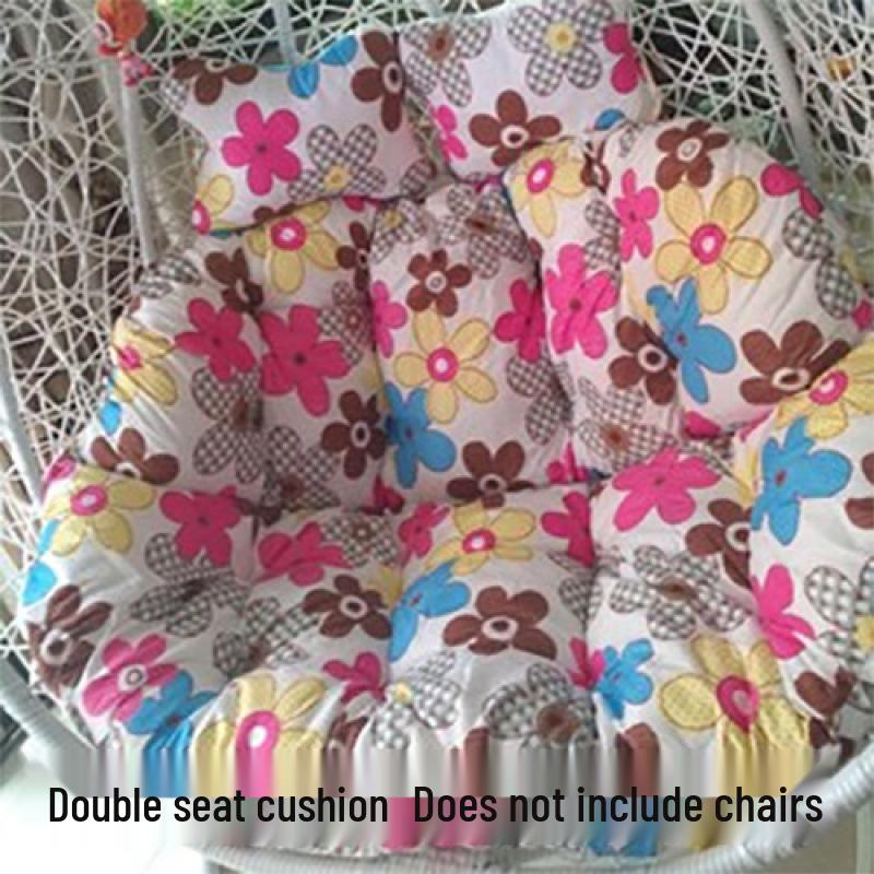 Double Hammock Hanging Chair Cushion - Thick, Washable Rattan Chair Cover for Autumn