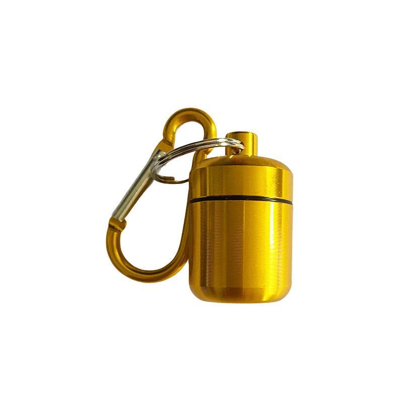 Portable Mini Pill Case Keychain Box Waterproof Travel Container Bottle With Keyring For Medicine Ear Plug Jewelry