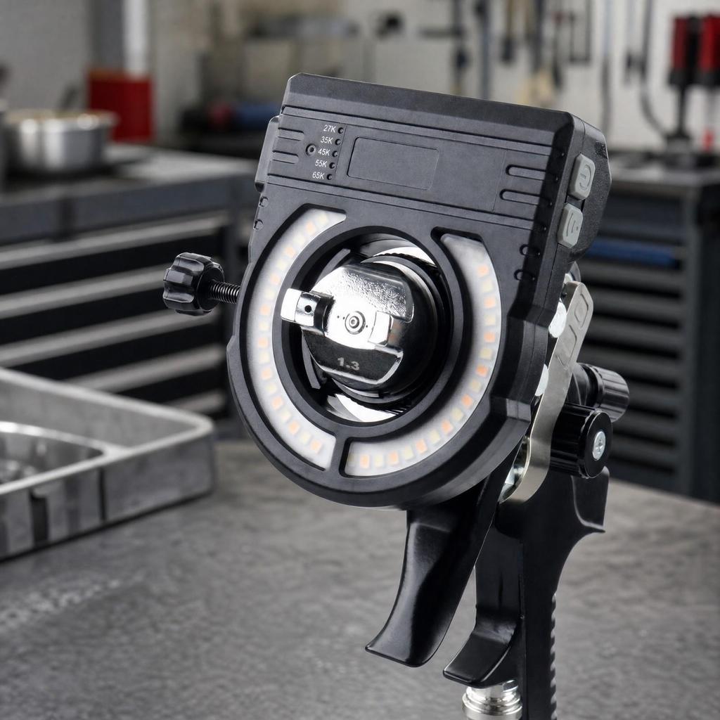 Paint Illumination Light Adjustable Brightness with Guard Covers Easy to Install for Painters,