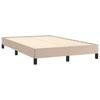 Vidaxl Letto Continentale Con Materasso E LED, Cappuccino, 120X190 Cm