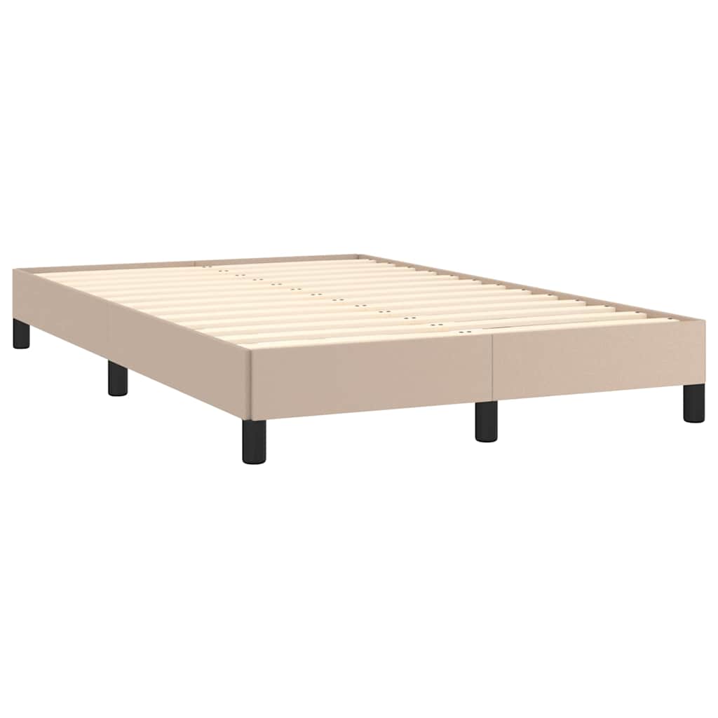 Vidaxl Letto Continentale Con Materasso E LED, Cappuccino, 120X190 Cm