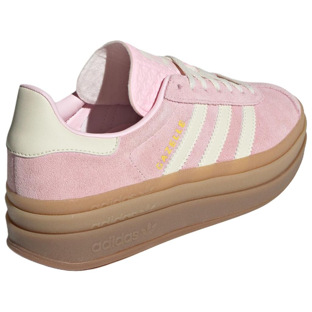 adidas Gazelle Bold Jasně Růžová Guma Dámské Tenisky Krémově Bílá Zlatá-Metalická JQ7777