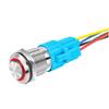 16mm Metal LED Ring Push Button Switch with Self-Reset