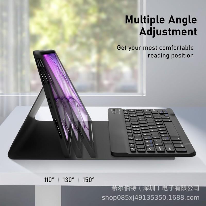 11-inch IPad Pro Air 7/6 Case With Silent Bluetooth Keyboard Pen Slot Magnetic TPU Protective Cover