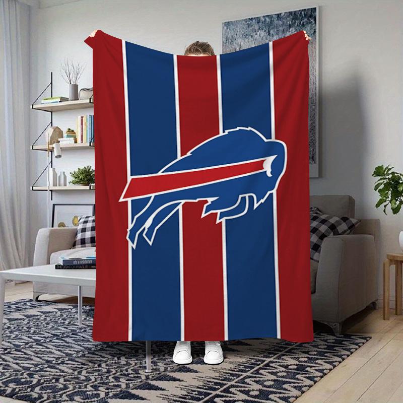 Buffalo Bills Nfl Team Logo Print Blanket Blanket Sofa Blanket Digital Printing Machine Washable Nap Blanket