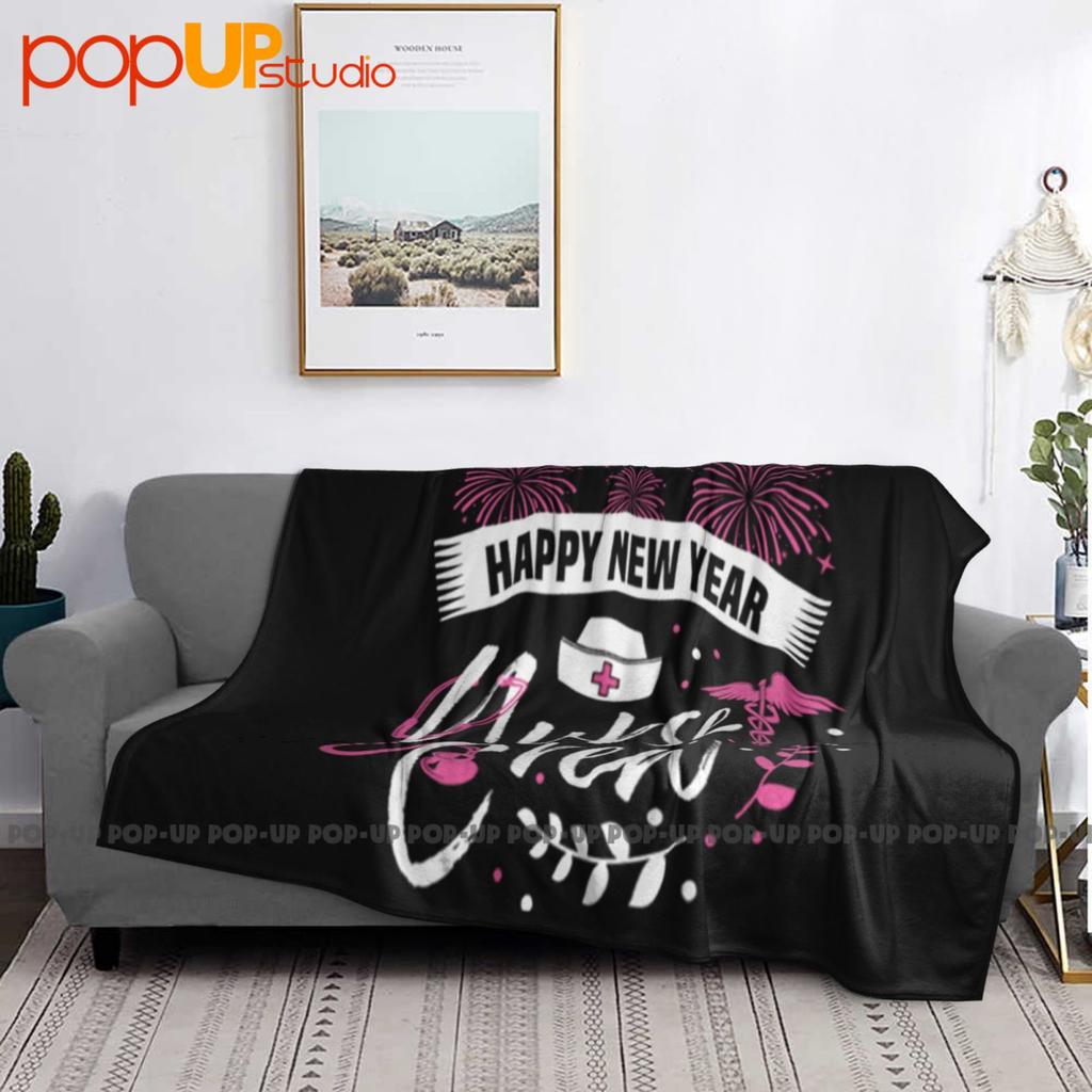 Frohes Neues Jahr Krankenschwestern-Crew Ultraweiche Decke Quilt Winter Sofaüberwurf Bettüberwürfe