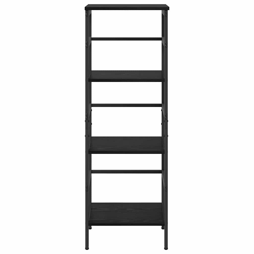 Bookshelf Black Oak Effect 40 X 29.5 X 115 Cm