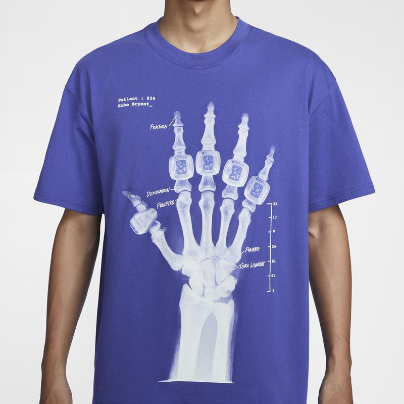 Nike Kobe Series Fashion Comfortable Soft Loose Breathable Versatile Short Sleeve T-Shirt Men Tops Harmonious-Blue HV6695432