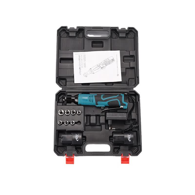 16.8V Right-Angle Cordless Electric Ratchet Wrench Set