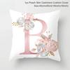 45X45Cm Pink Letter Cushion Pillowcase Decorative Sofa 40X40Cm Pillow Cases Autumn Decoration