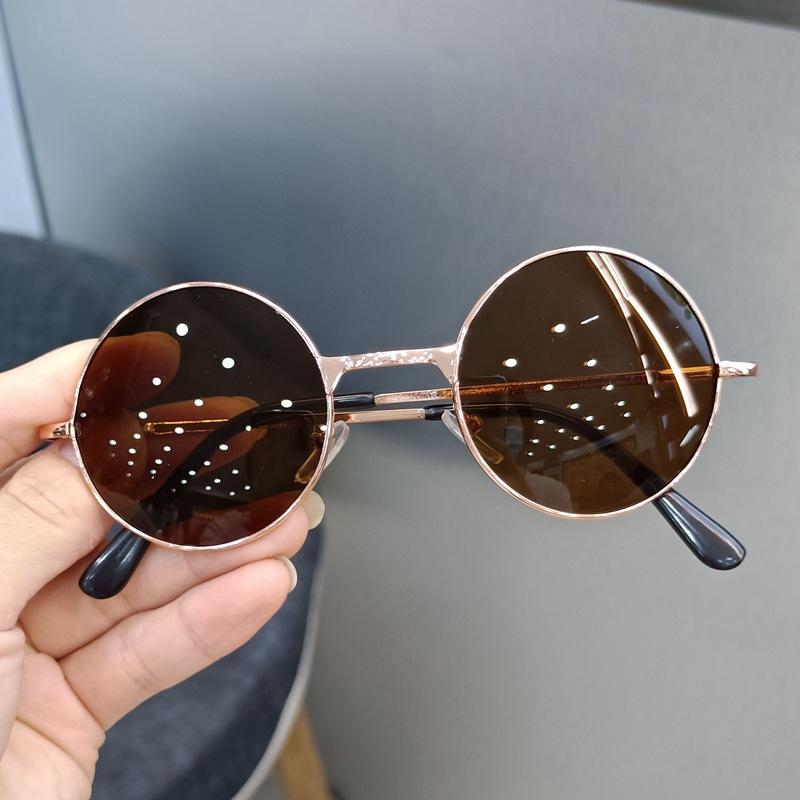 New Cool Kids Driving Glasses Goggles Summer Small Round Sunglasses Vintage Children Sun Glasses Boys Girls Baby UV400 Glasses