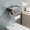 Wall-Mounted Paper Roll Storage Shelf No-Drill Toilet Paper Shelf Sturdy Tissue Rack  Washroom