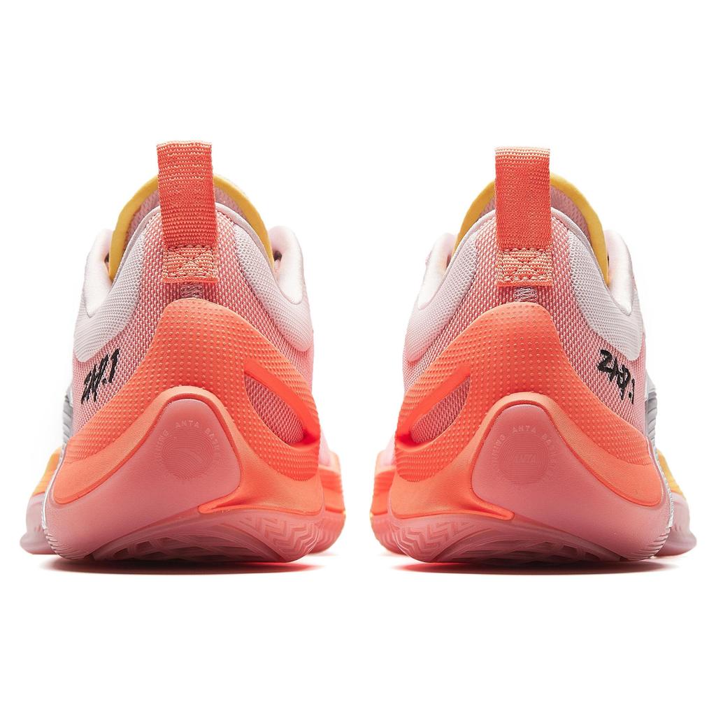 Anta ZAP 1 Basketball Shoes Pink Orange Yellow Men 912411110Q-5