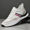 Men's shoes 2025 spring new outdoor platform white sports shoes trendy men's high-end casual leather trendy shoes