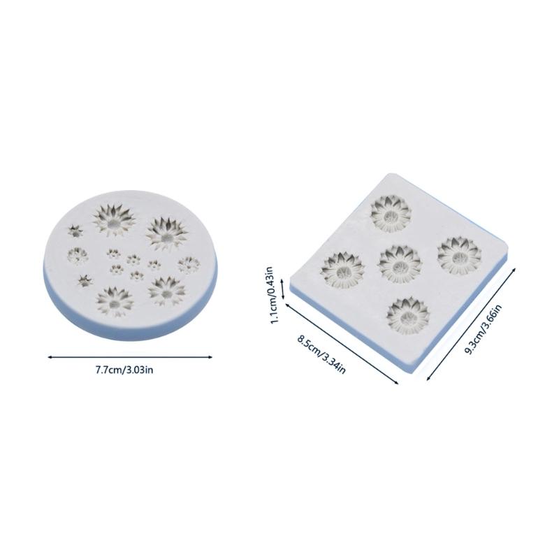 Chocolate Moulds Daisy/Sunflower Shape Baking Molds Fondant Mould Cake Molds Silicone Material Gift for DIY Baking Lover