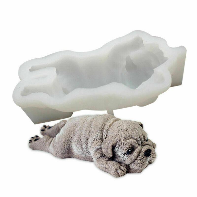 Mold Silicone Pudding Mousse 3D Fondant Dog Cake Baking Chocolate Mould Animal